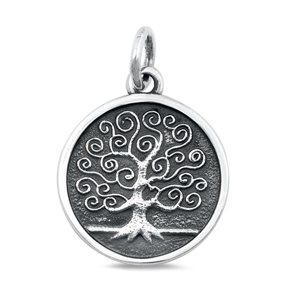 Sterling Silver Tree of Life Pendant Medallion Wisdom Knowledge Charm 925 New