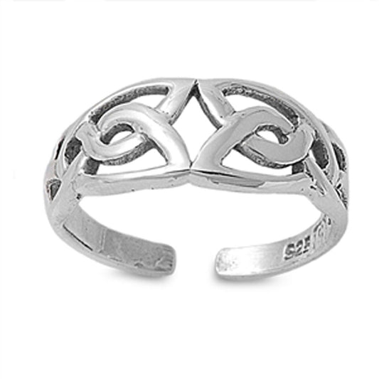 Celtic Knot .925 Sterling Silver Toe Ring