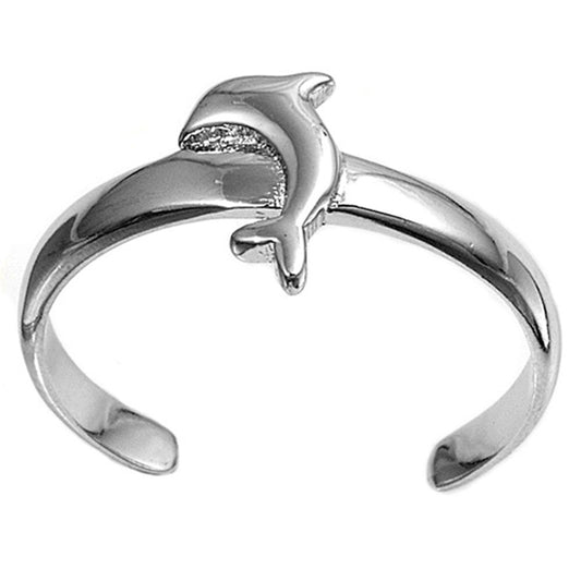 Dolphin .925 Sterling Silver Toe Ring