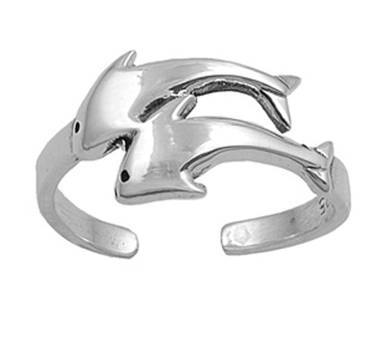 Dolphin .925 Sterling Silver Toe Ring