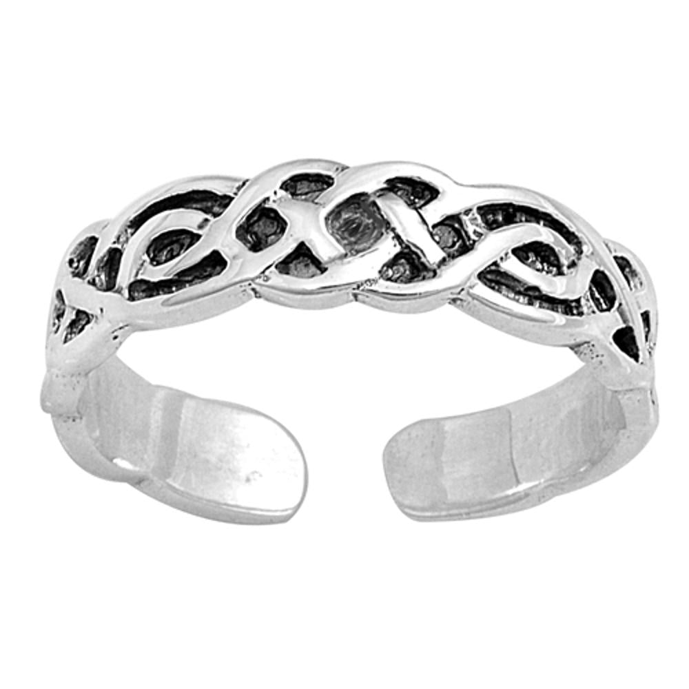 Celtic Knot .925 Sterling Silver Toe Ring