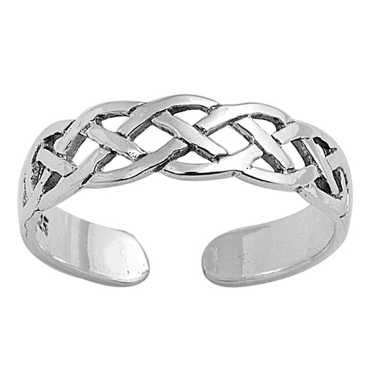 Celtic Knot .925 Sterling Silver Toe Ring