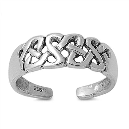 Celtic Knot .925 Sterling Silver Toe Ring