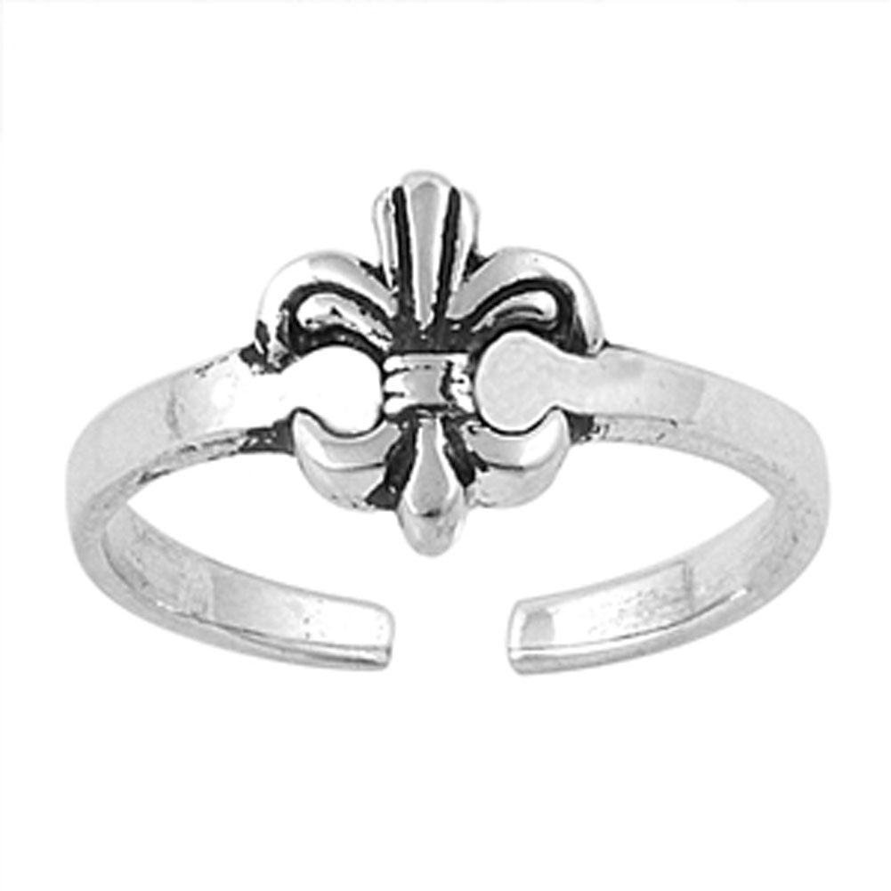 Fleur De Lis .925 Sterling Silver Toe Ring