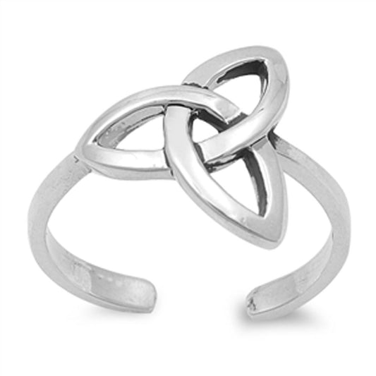 Celtic Knot Trinity .925 Sterling Silver Toe Ring