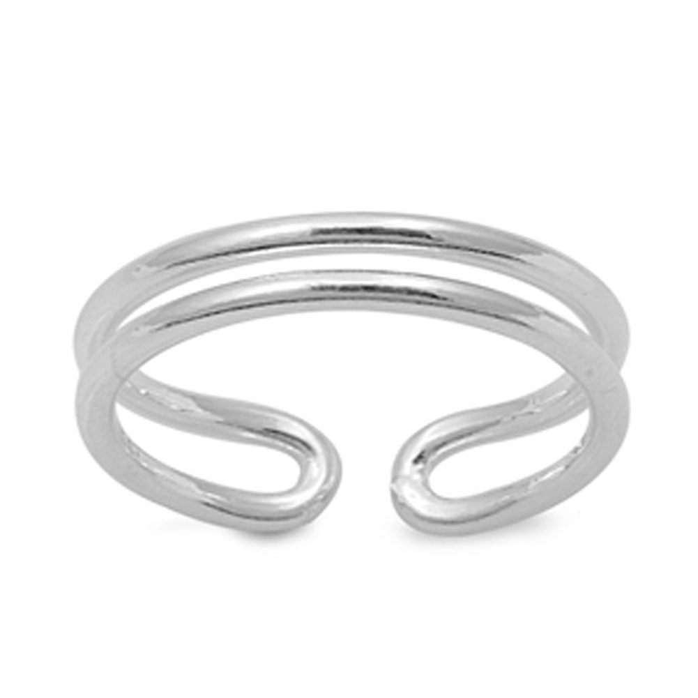 Bar .925 Sterling Silver Toe Ring