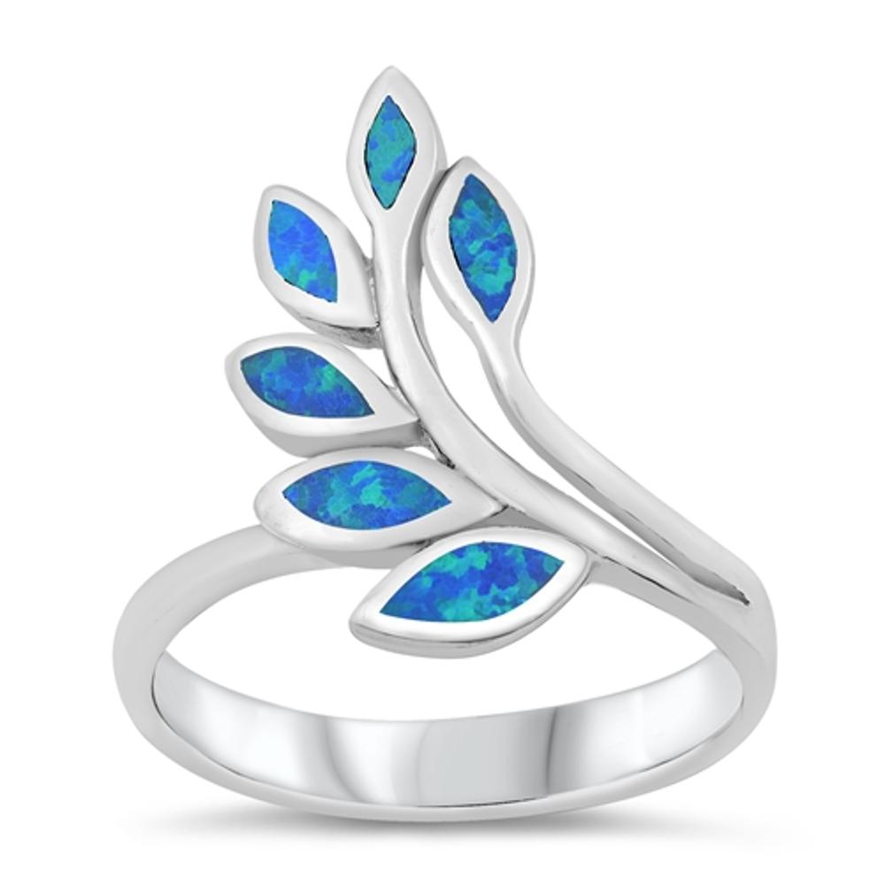 Mosaic Branch Leaf Peace Ring New .925 Sterling Silver Band Sizes 5-10