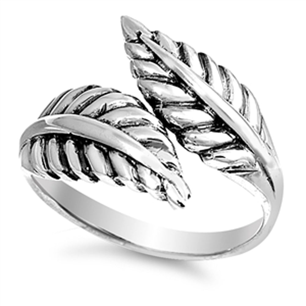 Oxidized Leaf Filigree Tree Vintage Ring New 925 Sterling Silver Band Sizes 4-11