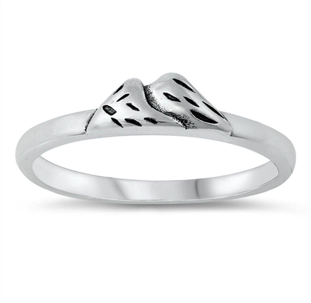 Unique Abstract Mountains Ring New .925 Sterling Silver Band Sizes 4-10