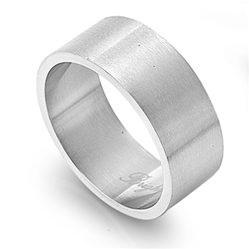 Men's Cigar Ring Unique Polished Stainless Steel Band New USA Sizes 6-15