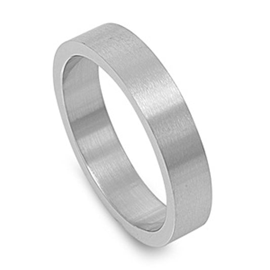 Men's Unique Ring Unique Polished Stainless Steel Band New USA 5mm Sizes 6-14