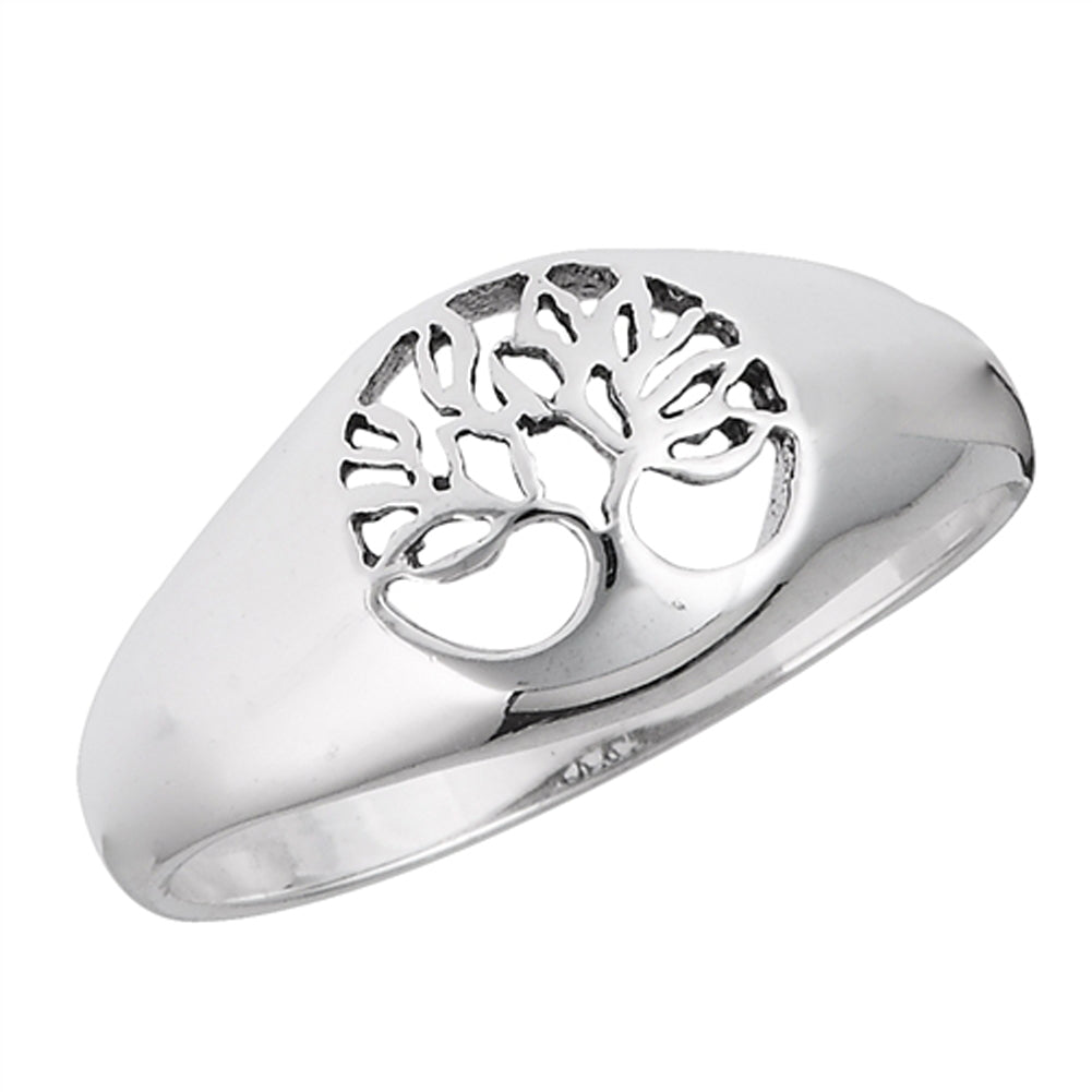 Filigree Tree of Life Branch Cutout Ring New 925 Sterling Silver Band Sizes 5-9