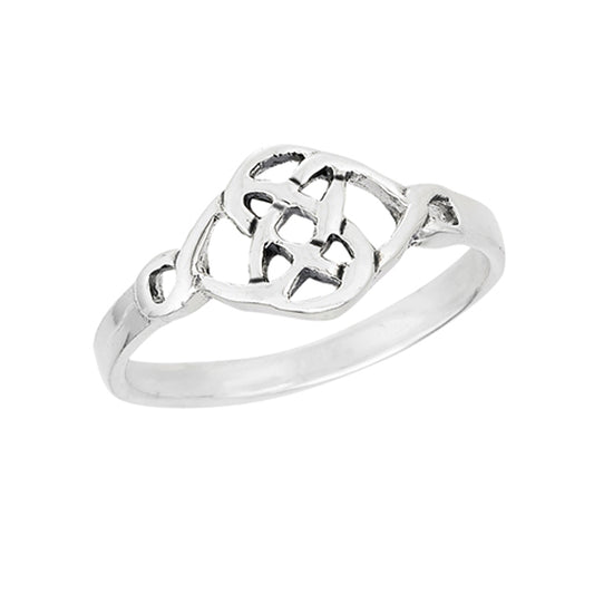 Celtic Love Knot Ring New .925 Sterling Silver Band Sizes 4-8