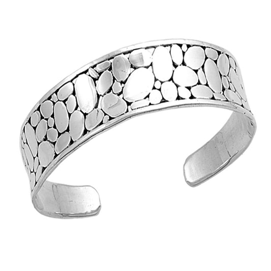 Open Bangle Bubble Bracelet .925 Sterling Silver