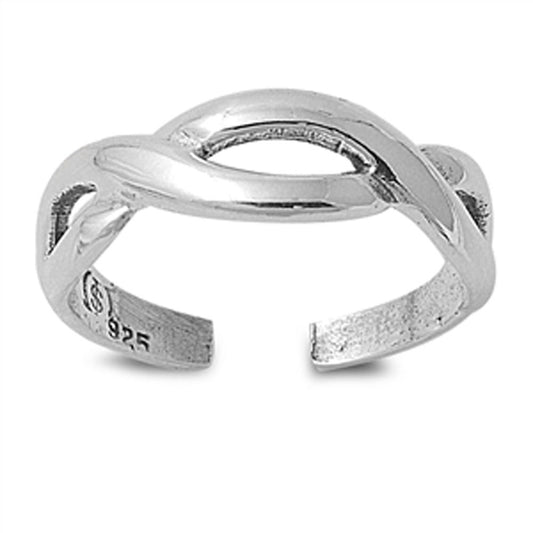 Knot Infinity .925 Sterling Silver Toe Ring